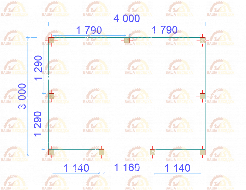 Беседка Типаж 3×4 — изображение 5