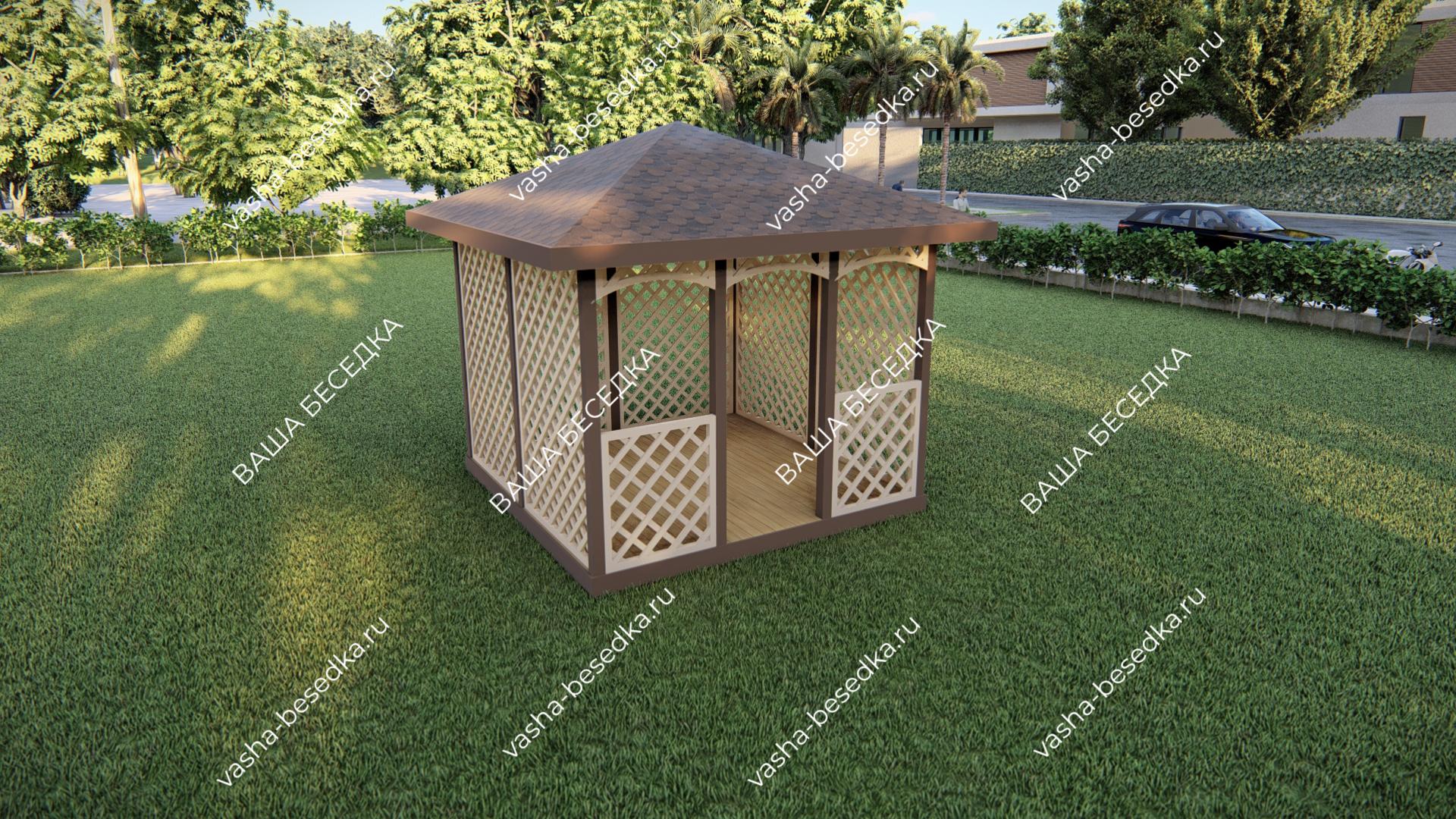 Беседка Гармония 3м×3м — изображение 2